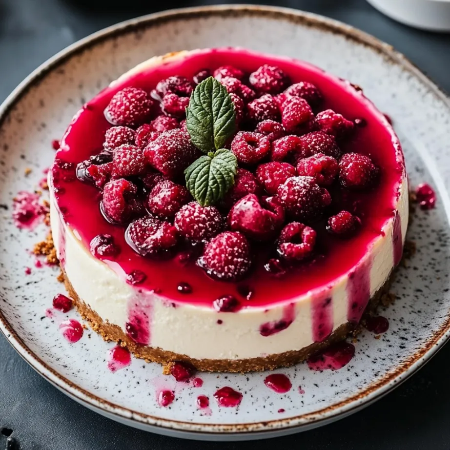 Recette cheesecake framboise