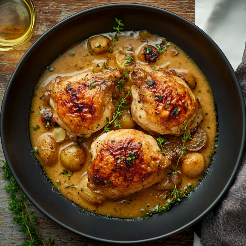 Recette poulet à la moutarde