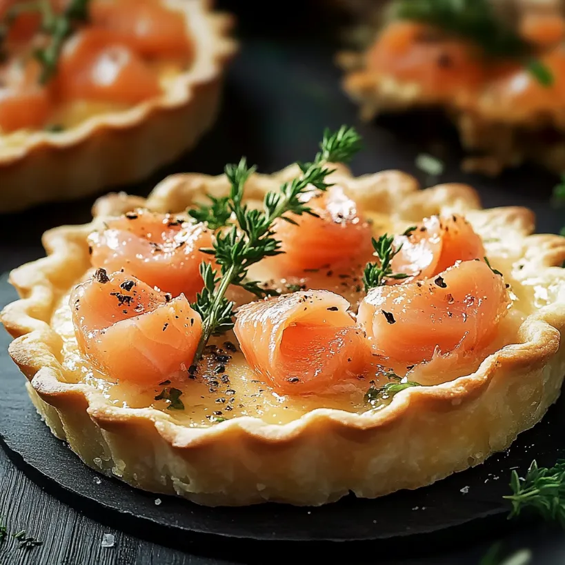 Tartelette au saumon fumé