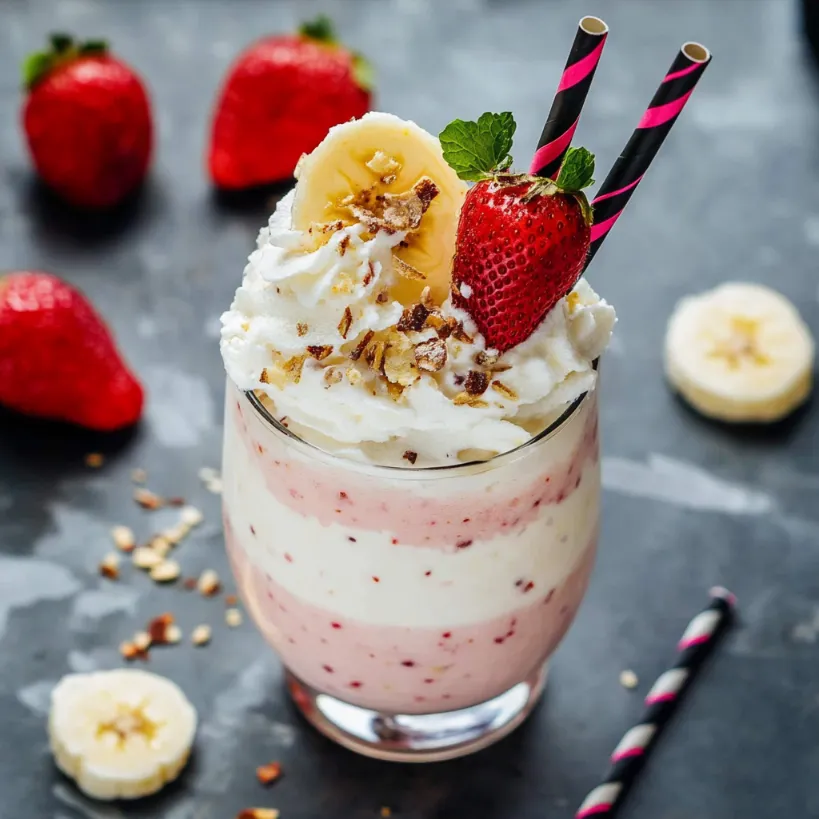 milkshake fraise banane